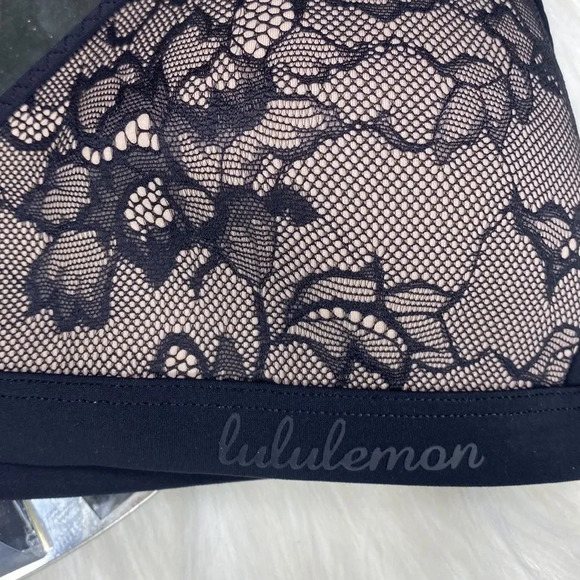 Lululemon Live In Lace Black Nude Bralette S - Picture 4 of 7
